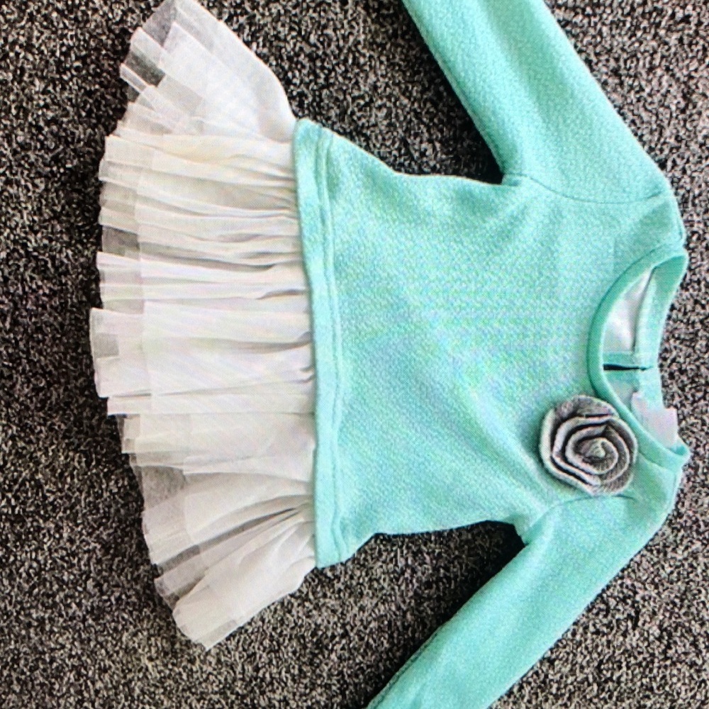 Aqua tutu hem casual dress - Picture 2 of 7